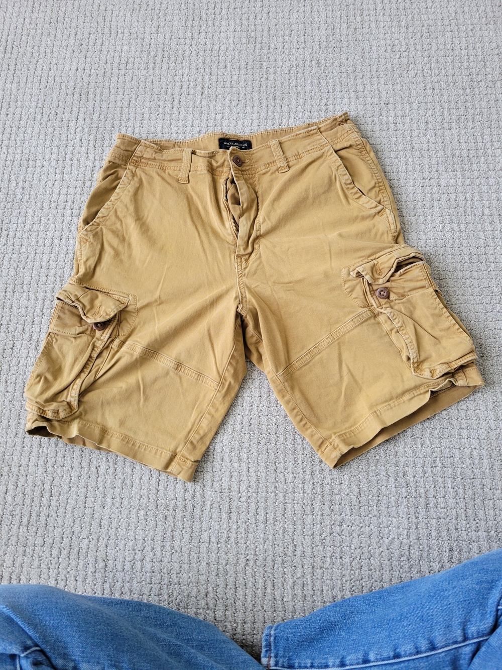 American Eagle Outfitters Men's Cargo Shorts in Tan